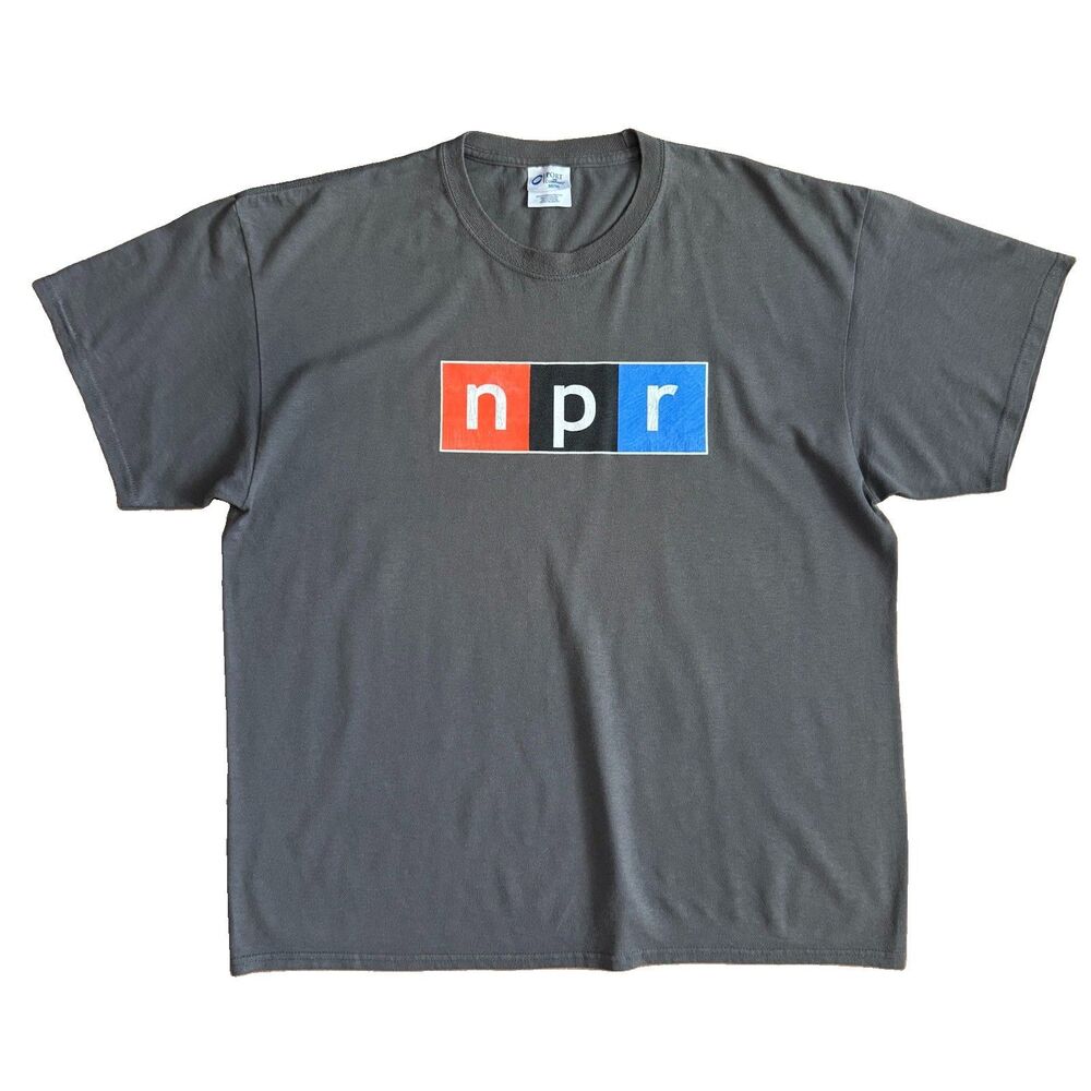 NPR Tiny Desk Graphic T Shirt Adult XL Short Sleeve Crew Neck Gray